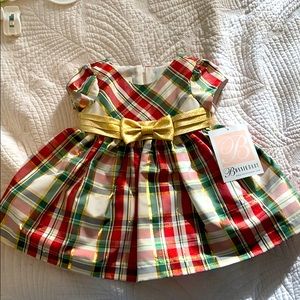 Holiday dress with matching bloomers. Never warn!